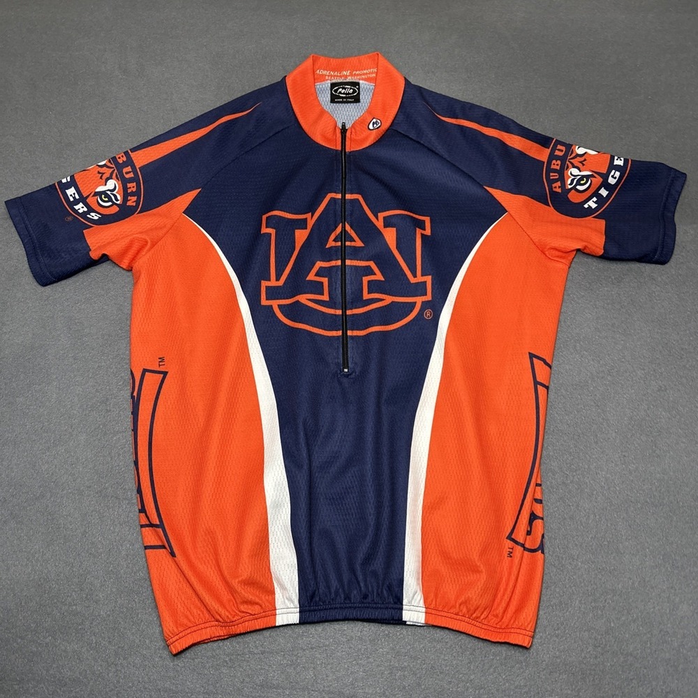 Auburn Tigers NCAA Cycling‎ Jersey Men's Large Adrenaline Promotion Bike